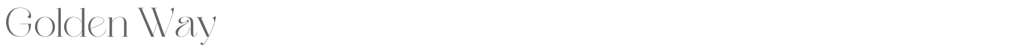 Sample characters Golden Way Font